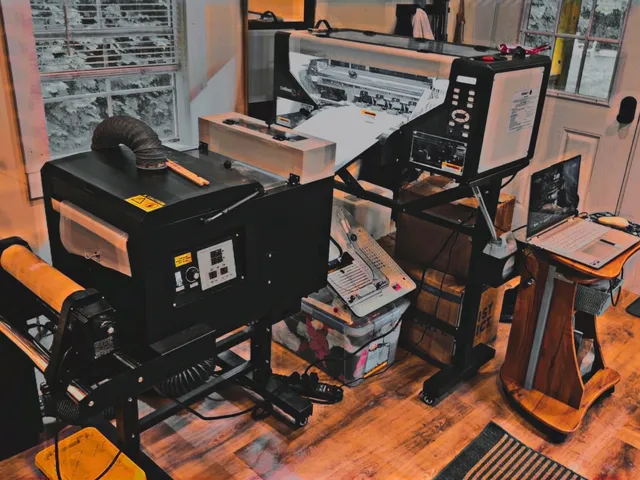 Another view inside the Harford Embroidery & Print shop
